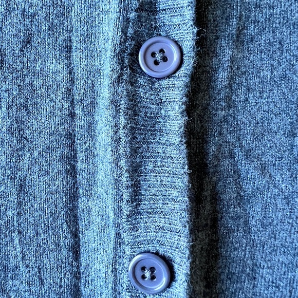 Vintage 725 Originals Womens Charcoal Cozy Core Coquette Ruffled Sleeve Cardigan - Picture 4 of 11